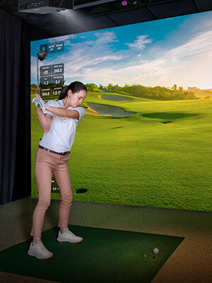 Dedicated golf sim mode